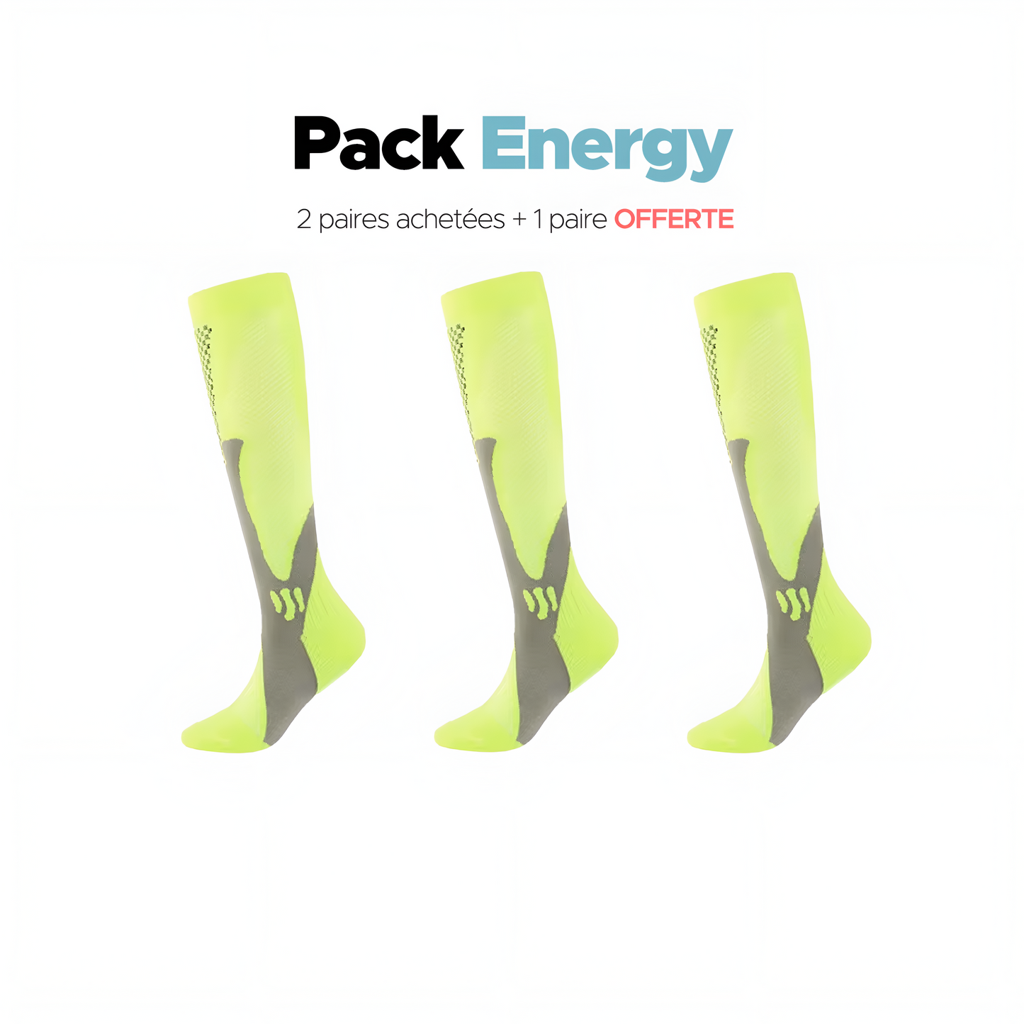 Chaussettes pour hommes 2 paires achetées + 1 paire offerte