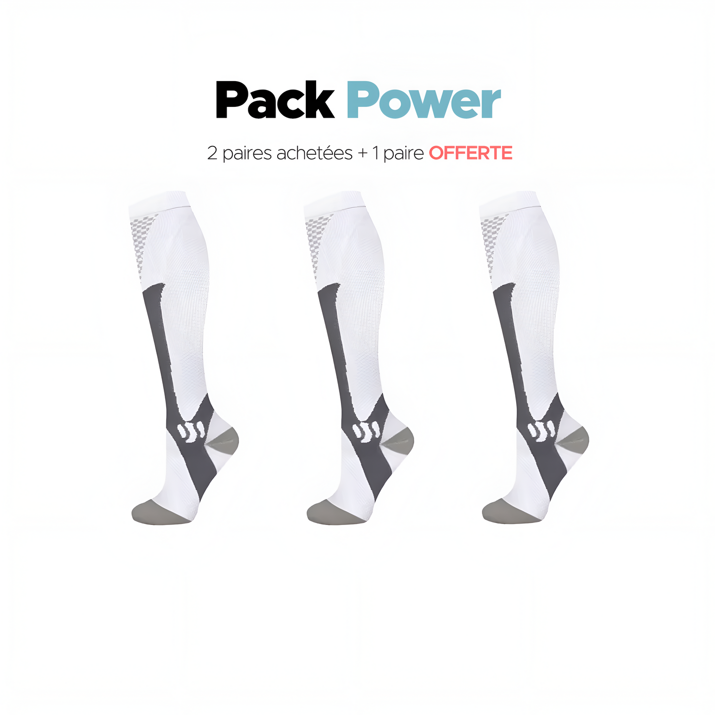 Chaussettes pour hommes 2 paires achetées + 1 paire offerte