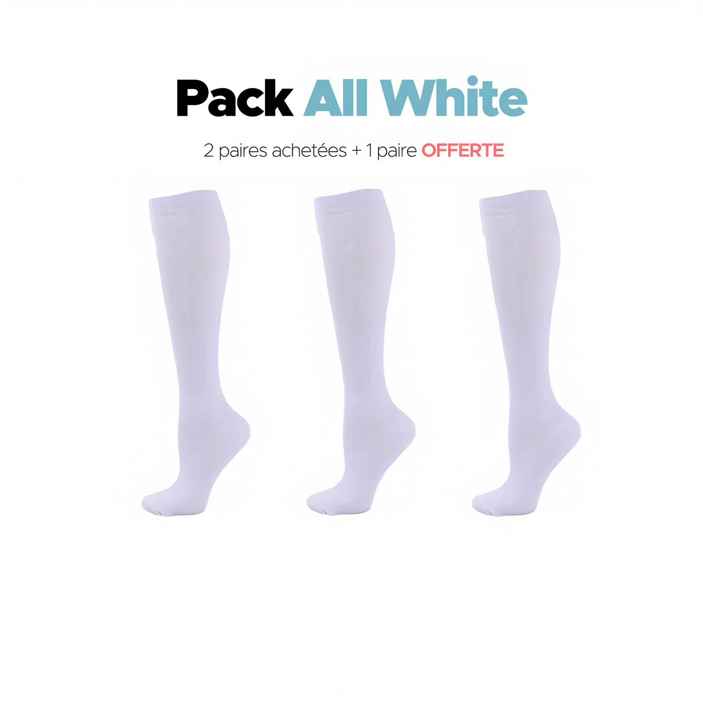 Chaussettes pour hommes 2 paires achetées + 1 paire offerte