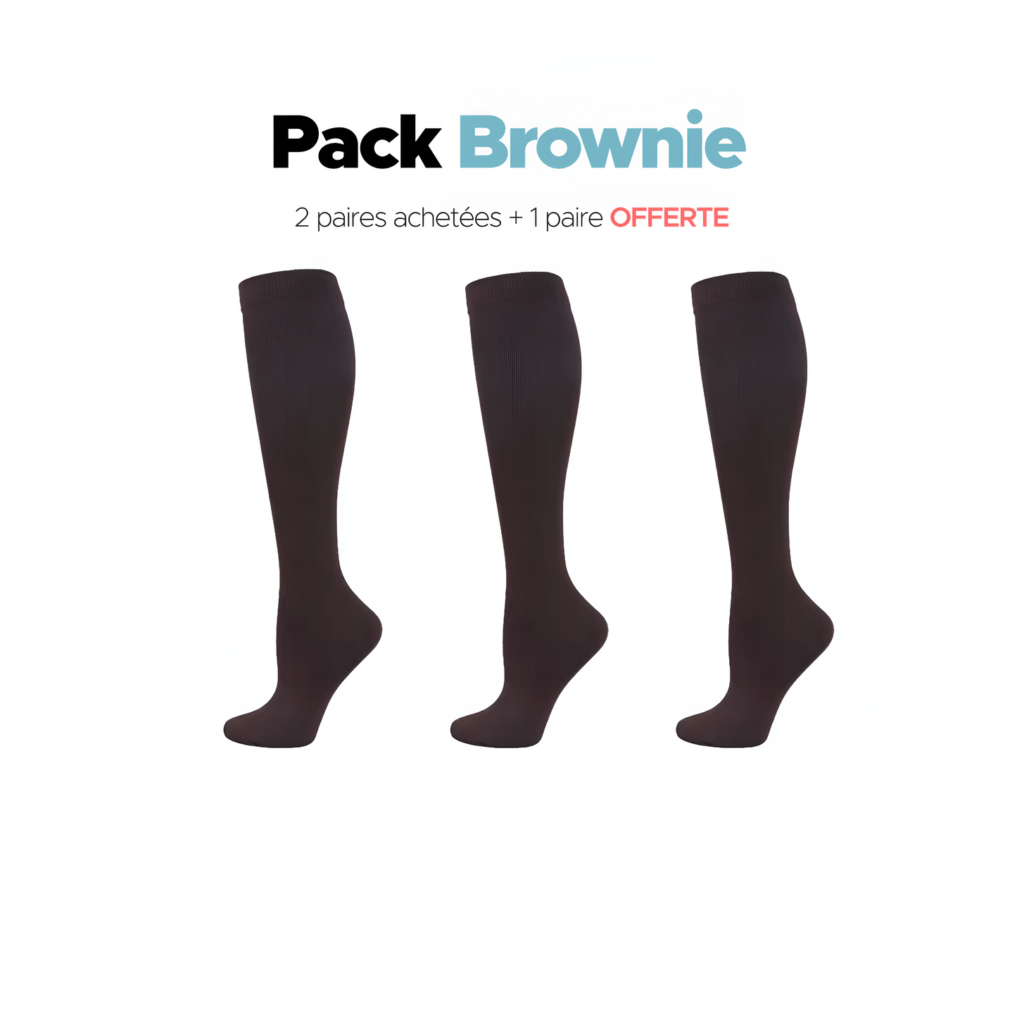 Chaussettes pour femmes 2 paires achetées + 1 paire offerte