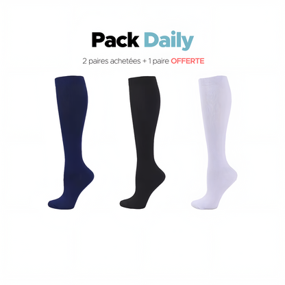 Chaussettes pour hommes 2 paires achetées + 1 paire offerte