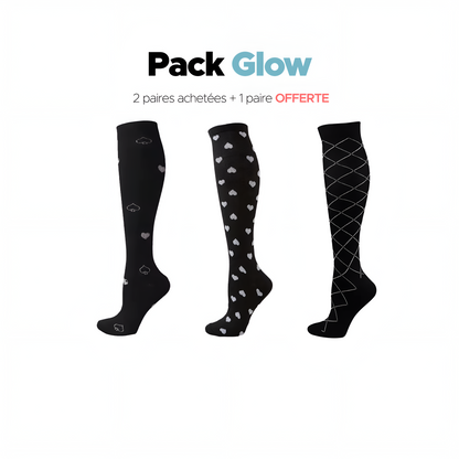 Chaussettes pour femmes 2 paires achetées + 1 paire offerte