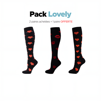 Chaussettes pour femmes 2 paires achetées + 1 paire offerte