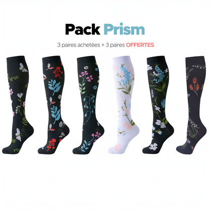 Chaussettes pour femmes 3 paires achetées + 3 paires offertes